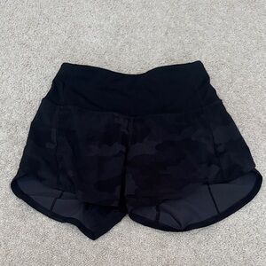 lululemon athletica Black Camo Women's Athletic Shorts
